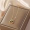 Valentine&#x27;s Special Golden heart theme jade necklace